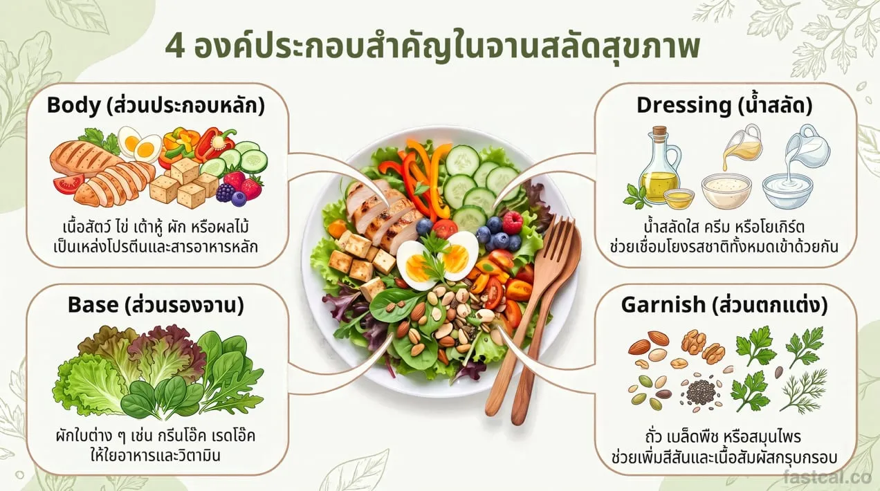 สลัดกี่แคล? กินสลัดลดน้ำหนักอย่างไร ไม่ให้อ้วนกว่าเดิม